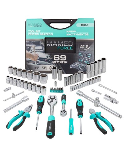 Alət dəsti MAMEDFORCE MF-4603-5, 69 əşya