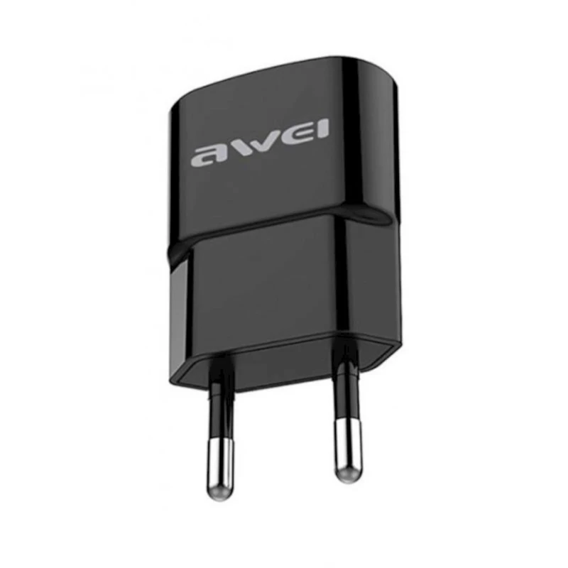Сетевое зарядное устройство Awei C-832 Smart Charger with Lightning Interface Data Cable for iPhone, Черный