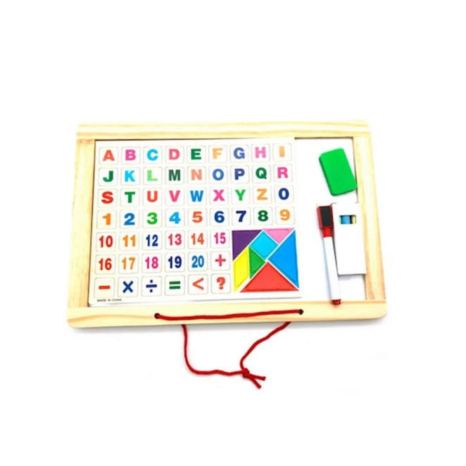 Магнитная доска с буквами большими и маленькими, цифрами и фигурами 1970-18 Серый/Коричневый Магнитная доска с буквами большими и маленькими, цифрами и фигурами 1970-18 Серый/Коричневый