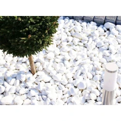 Садовые декоративные камни, 2-5 см, белые Садовые декоративные камни, 2-5 см, белые