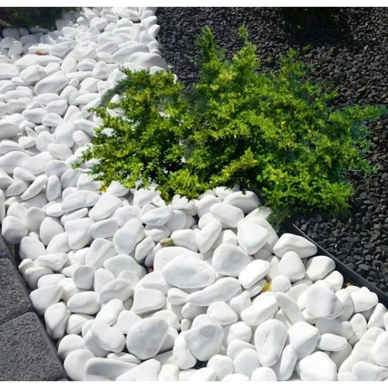 Садовые декоративные камни, 2-5 см, белые