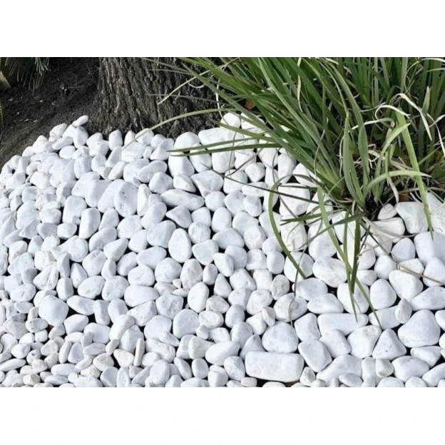Садовые декоративные камни, 2-5 см, белые