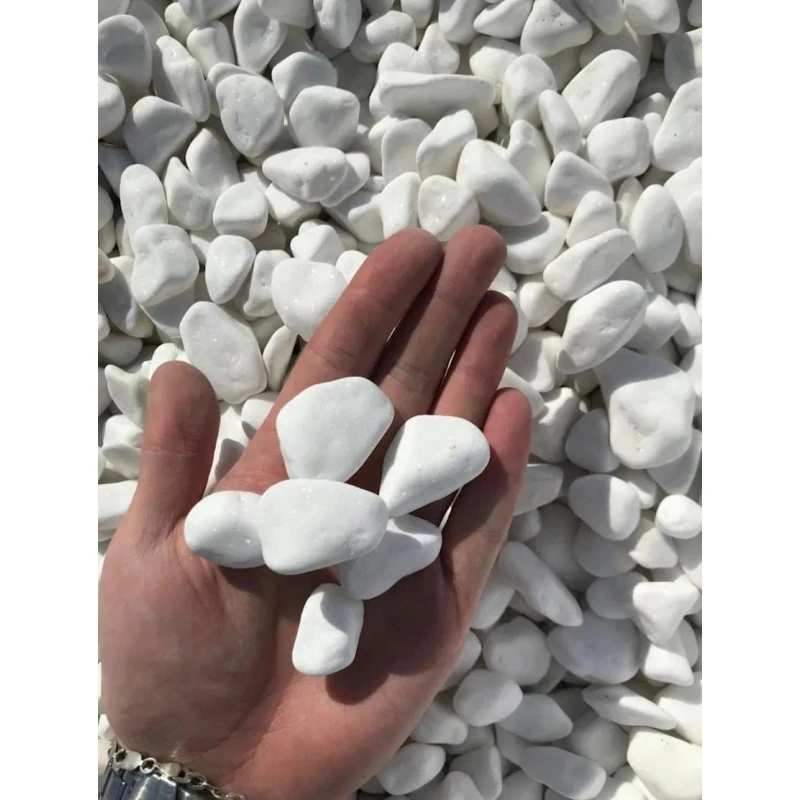 Садовые декоративные камни, 2-5 см, белые