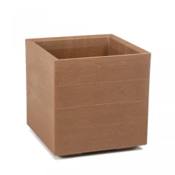 Горшок Lamela Karo Eco me-884, 39x39x39.4 см, 36 л, пластик, коричневый Горшок Lamela Karo Eco me-884, 39x39x39.4 см, 36 л, пластик, коричневый