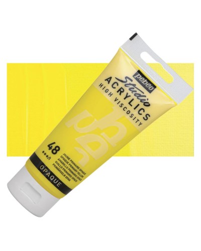 Akril boya Pebeo Studio Acrylics 48 İlkin Sarı Qeyri-şəffaf 100 ml