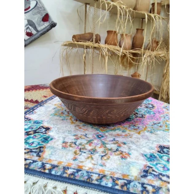 Глиняная миска 33317, коричневая Глиняная миска 33317, коричневая