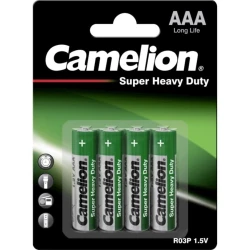Аккумулятор Camelion Super Heavy Duty R03 Micro AAA, 4 шт