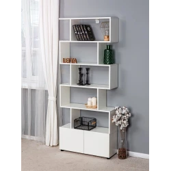 Стеллаж Letta, белый, ЛДСП, 73x176x25 см