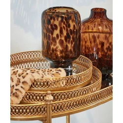 Декоративная ваза Hom-me 104908, 25 см, стекло, коричневая