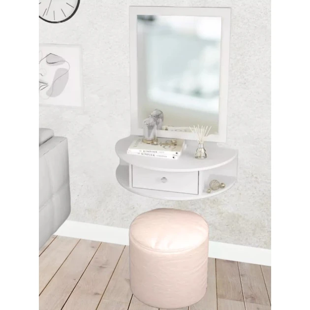 Консоль Art Mebel 22, ЛДСП, 18x75x40см, белый Консоль Art Mebel 22, ЛДСП, 18x75x40см, белый