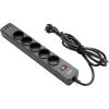 Сетевой фильтр 2Е 3Gх1.5 mm, 3хUSB-A 2м, 8-розеточный, Черный (2E-SP515M2USBBK)