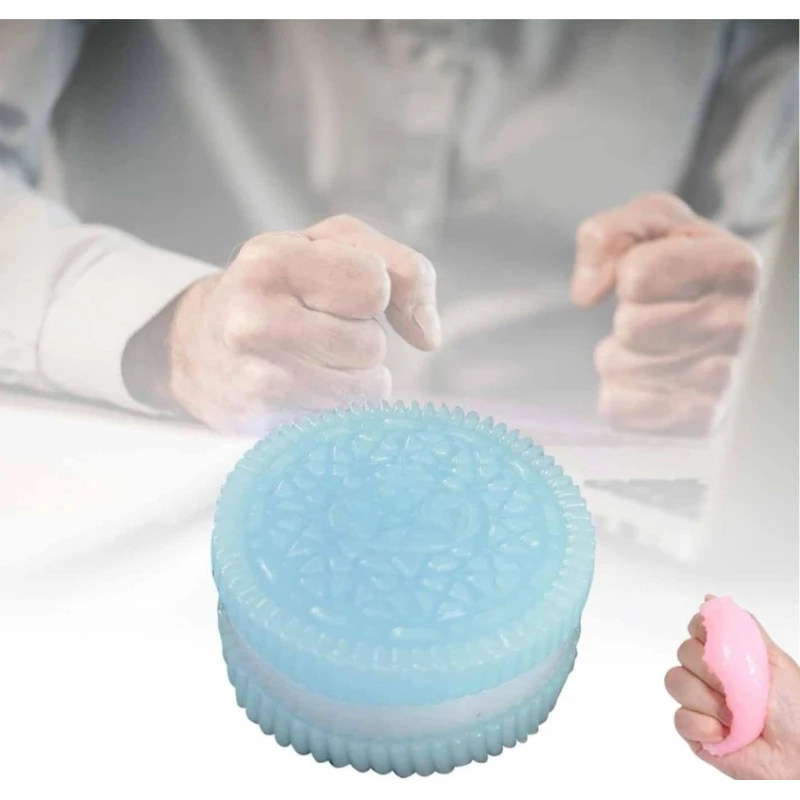 Игрушка-антистресс XBeing Oreo 83372719, 6.2x3.5 см, голубая Игрушка-антистресс XBeing Oreo 83372719, 6.2x3.5 см, голубая