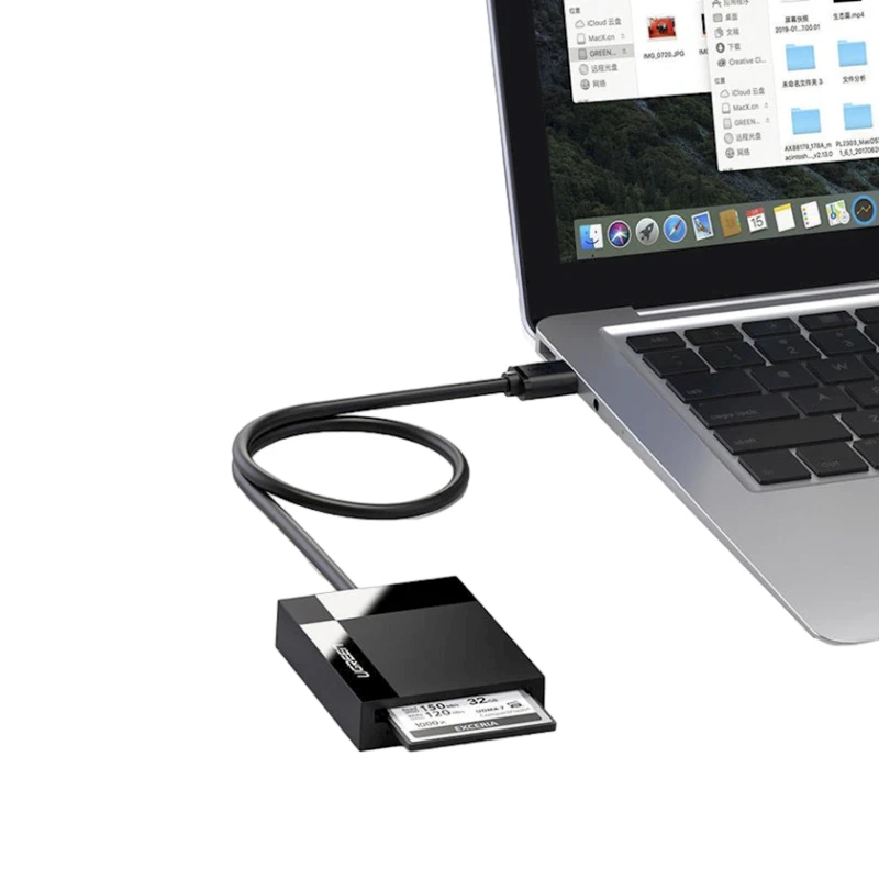 USB Хаб HUB Ugreen USB adapter 4 in 1 Black (6957303833337)