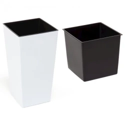 Горшок Lamela Finezja 14х14 см, пластик, белый