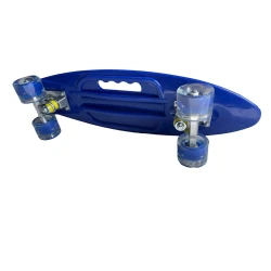 Скейтборд детский с ручкой, синий Скейтборд детский с ручкой, синий