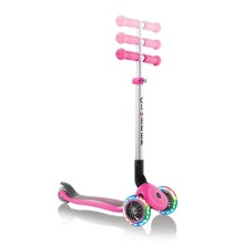 Samokat Globber Primo Foldable Fantasy Lights, uşaq üçün, 3-6 yaş, maksimal çəki 50 kq, çəhrayı