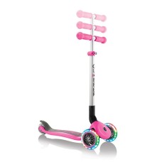 Samokat Globber Primo Foldable Fantasy Lights, uşaq üçün, 3-6 yaş, maksimal çəki 50 kq, çəhrayı