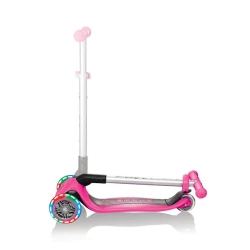 Самокат Globber Primo Foldable Fantasy Lights, детский, от 3 до 6 лет, максимальный вес 50 кг, розовый