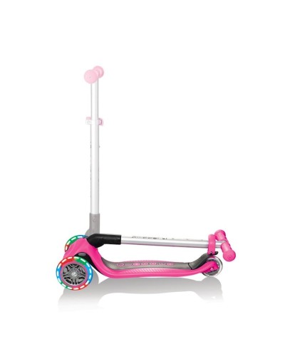 Samokat Globber Primo Foldable Fantasy Lights, uşaq üçün, 3-6 yaş, maksimal çəki 50 kq, çəhrayı
