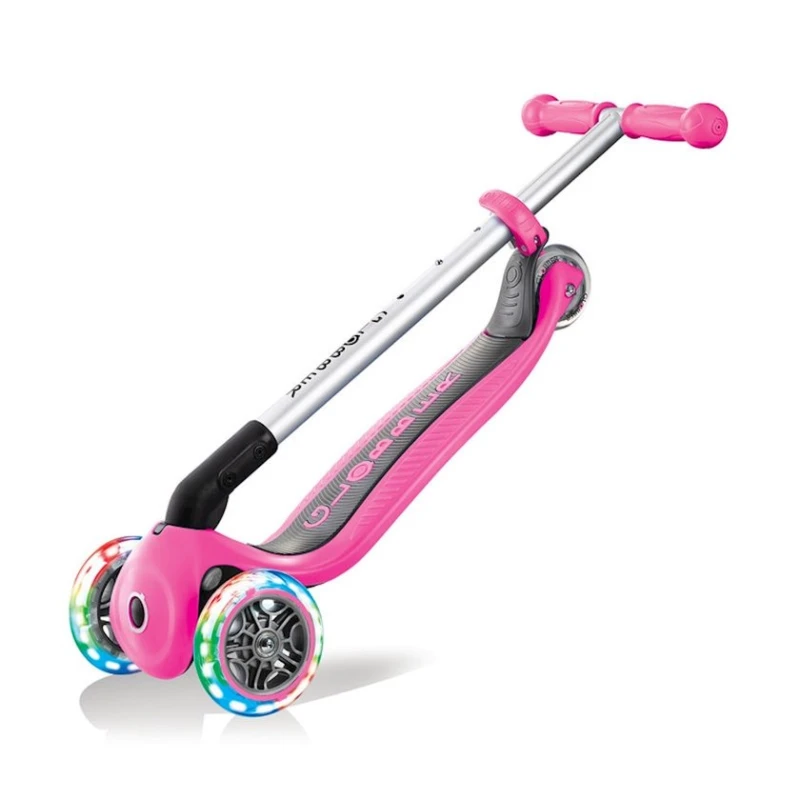 Самокат Globber Primo Foldable Fantasy Lights, детский, от 3 до 6 лет, максимальный вес 50 кг, розовый Самокат Globber Primo Foldable Fantasy Lights, детский, от 3 до 6 лет, максимальный вес 50 кг, розовый