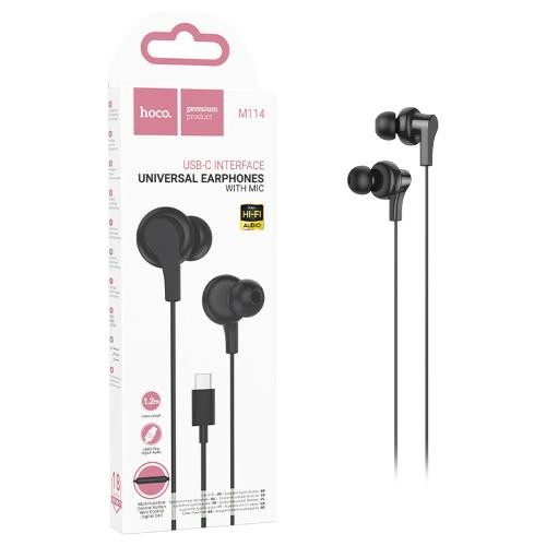 Проводные наушники Hoco M114 Черные