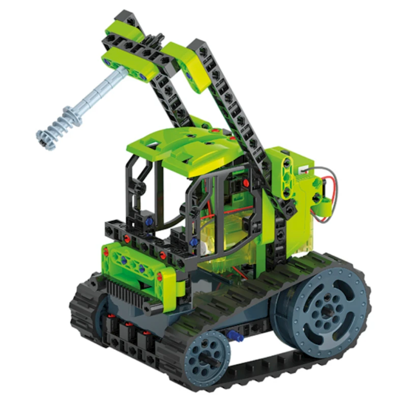 Конструктор Clementoni STEM Mechanics Laboratory Crawler Farming Tractor, 250+ элемента