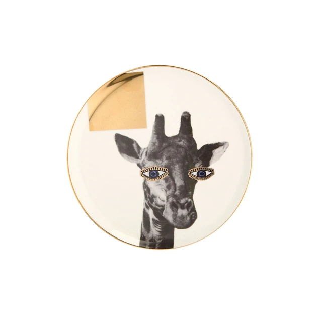 Тарелка Porland Wild Life Giraffe фарфор, разноцветная, 20 см