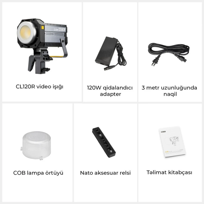 Светодиодный видеосвет Colbor CL120R Lite RGB Светодиодный видеосвет Colbor CL120R Lite RGB