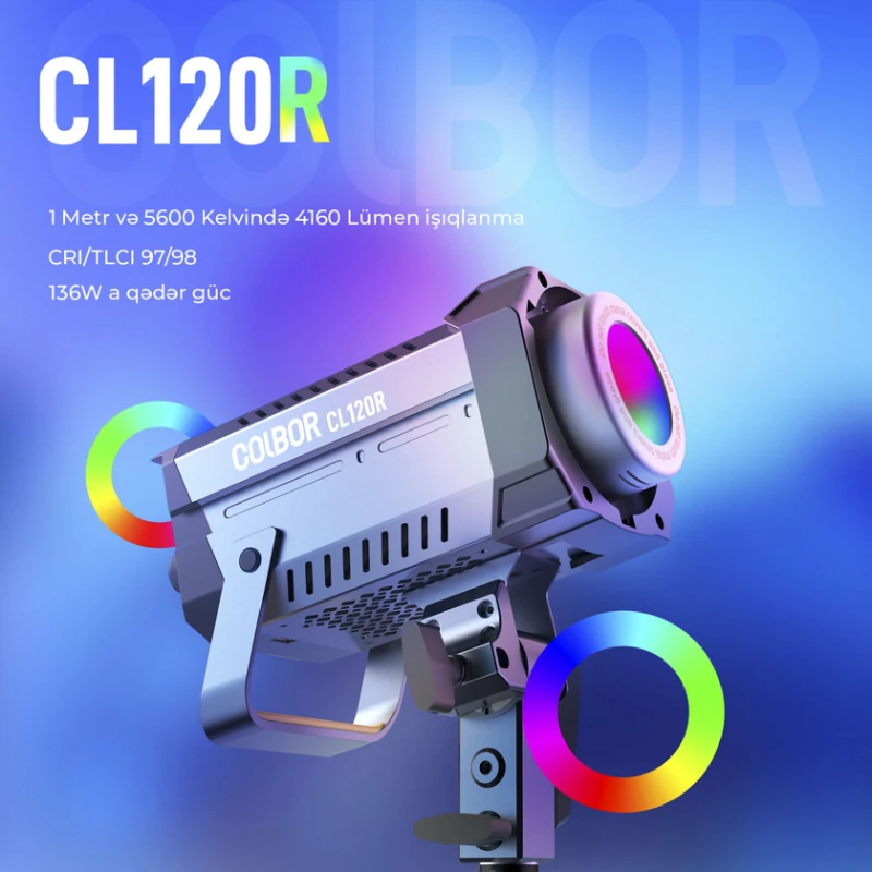 Светодиодный видеосвет Colbor CL120R Lite RGB Светодиодный видеосвет Colbor CL120R Lite RGB