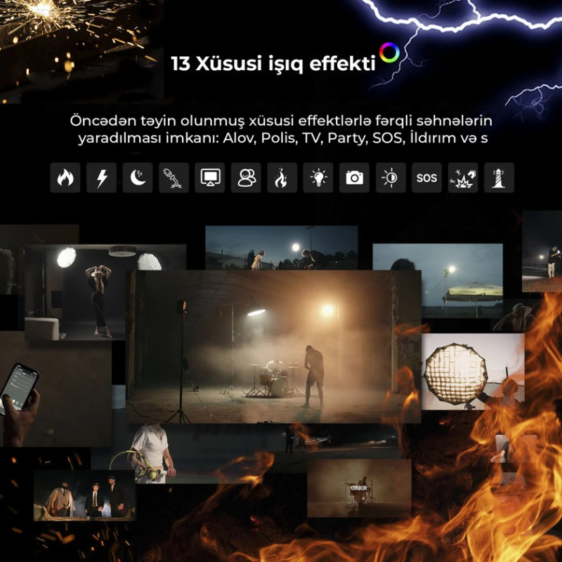 Светодиодный видеосвет Colbor CL120R Lite RGB Светодиодный видеосвет Colbor CL120R Lite RGB