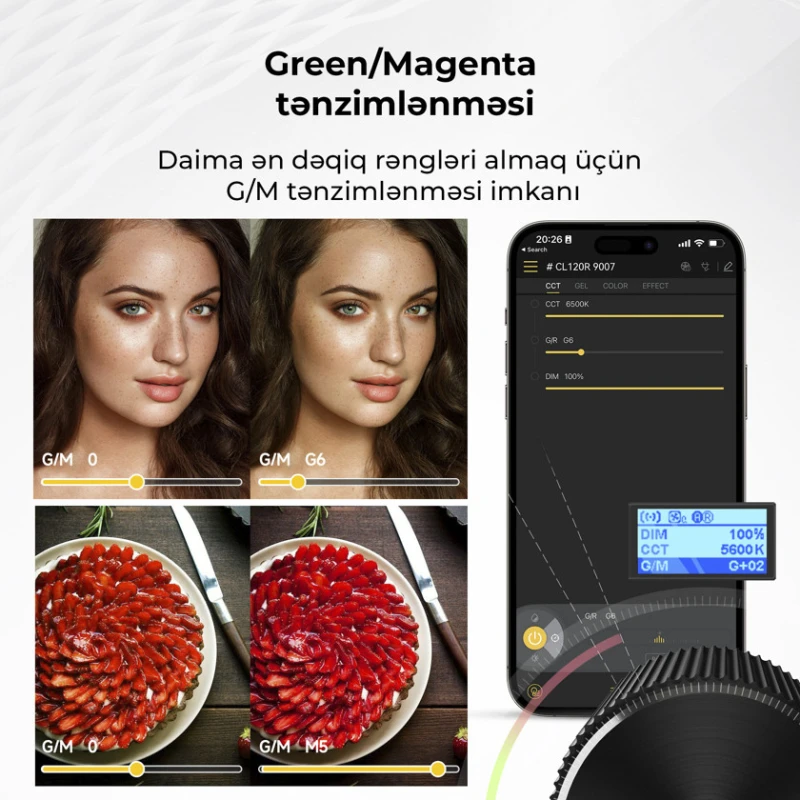 Светодиодный видеосвет Colbor CL120R Lite RGB Светодиодный видеосвет Colbor CL120R Lite RGB