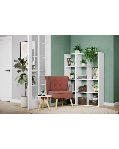 Rəf Ev Plus Keyn 12115542, LDSP, ağ, 112x35x149 sm