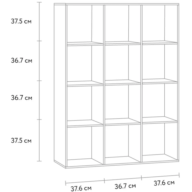 Полка Ev Plus Keyn 12115542, ЛДСП, белая, 112x35x149 см Полка Ev Plus Keyn 12115542, ЛДСП, белая, 112x35x149 см