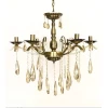 Люстра подвесная BR 158-6, E14, античное золото, 6 рожков, с хрустальными подвесками - BR 158-6 SADƏ Люстра подвесная BR 158-6, E14, античное золото, 6 рожков, с хрустальными подвесками - BR 158-6 SADƏ