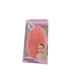 Силиконовая щетка для тела GR светло-розовая