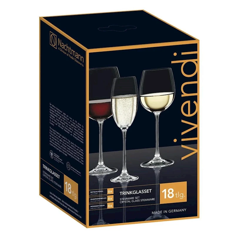 Набор бокалов Nachtmann IN-0025780, 18 шт Набор бокалов Nachtmann IN-0025780, 18 шт