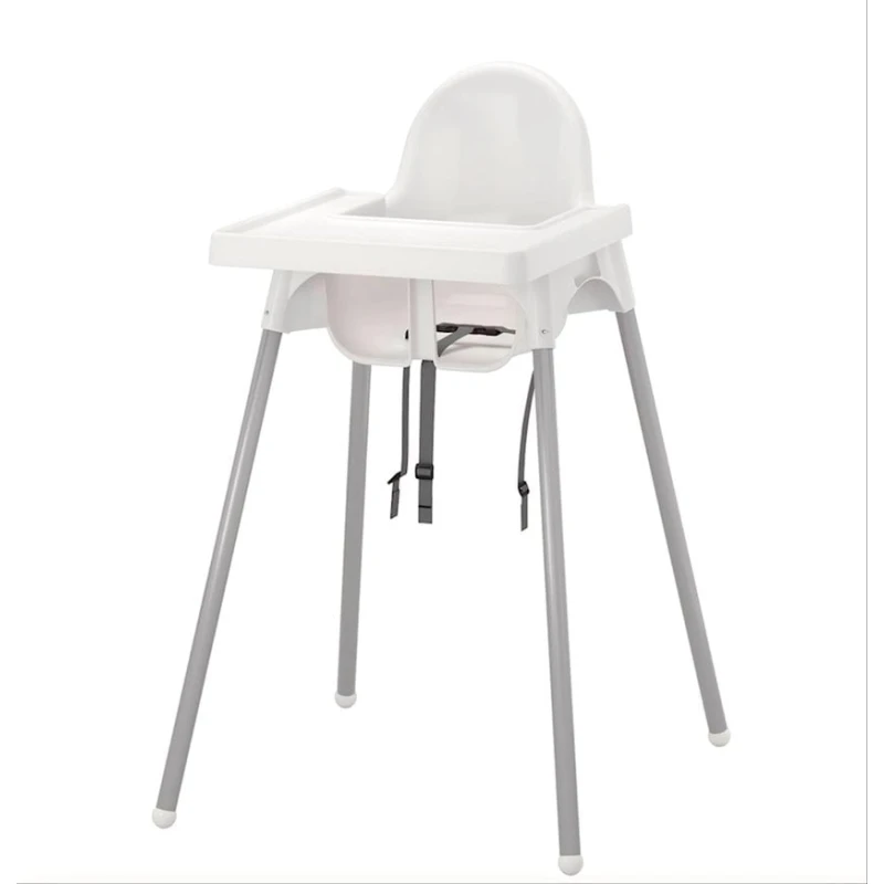 Детский стульчик для кормления Ikea Antilop, белый, полипропилен, 56x62x90 см, 15 кг