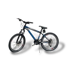 Velosiped Start Light 24, alüminium, qara/göy