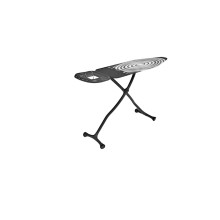 Ütü masası Perilla, 125x45 sm, qara/boz