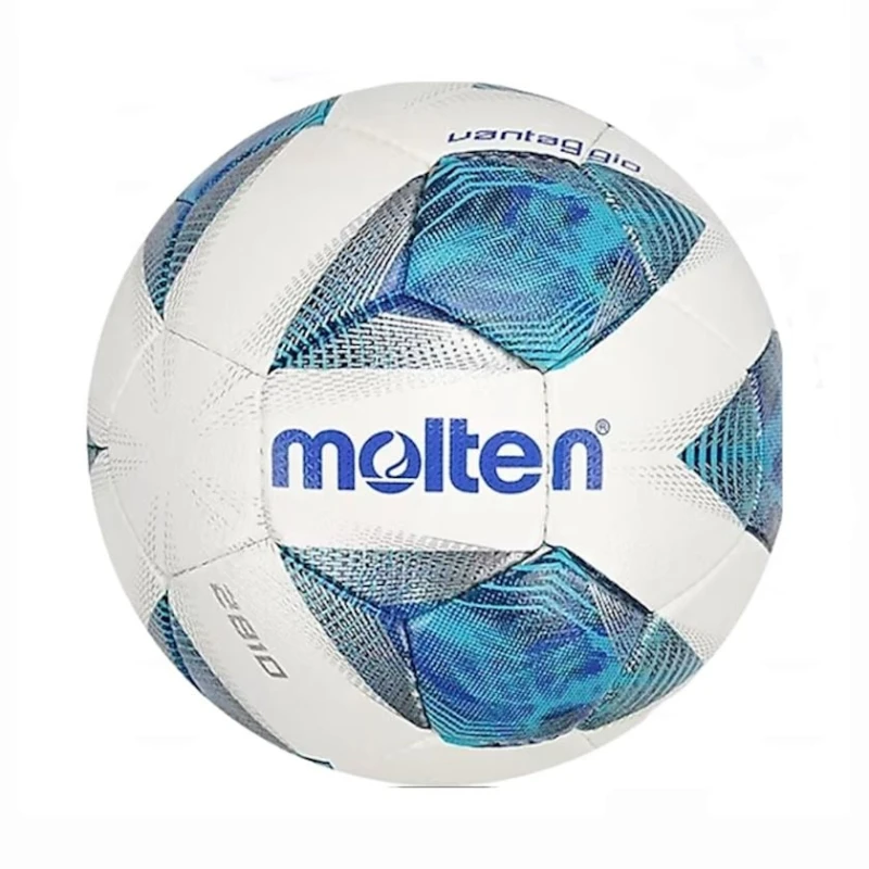 Футбольный мяч Molten F5A-2810, белый/голубой Футбольный мяч Molten F5A-2810, белый/голубой