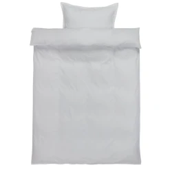 Комплект постельного белья JYSK Ingeborg, пододеяльник 140x200, наволочка 50x70, полутораспальный, сатин, белый