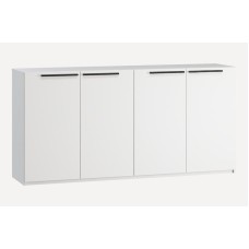 Komod Ev Plus Kimbol 12115548, LDSP, ağ, 90x44x183 sm