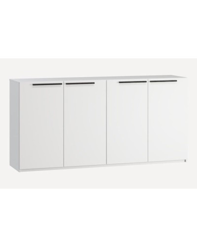 Komod Ev Plus Kimbol 12115548, LDSP, ağ, 90x44x183 sm