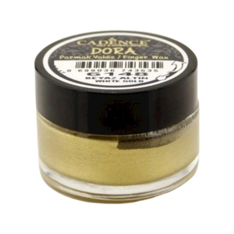 Mum qızıl effekti üçün Cadence Dora Wax White Gold, ağ qızlı, 20 ml