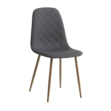 Stul JYSK Jonstrup, polyester, tünd-boz, 44х87х53 sm (3526_3600266), 4 əd