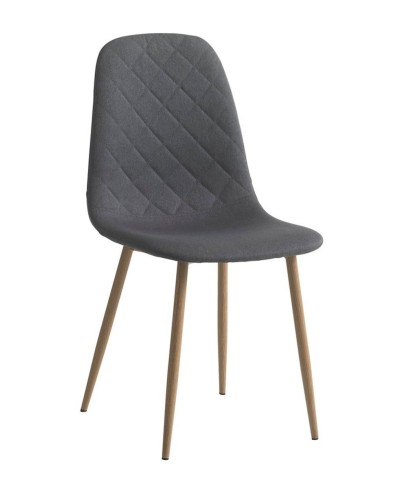 Stul JYSK Jonstrup, polyester, tünd-boz, 44х87х53 sm (3526_3600266), 4 əd