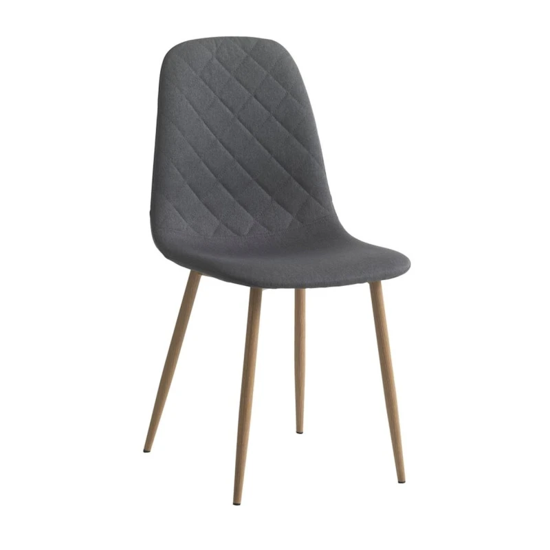 Стул JYSK Jonstrup, полиэстер, темно-серый, 44х87х53 см (3526_3600266), 4 шт Стул JYSK Jonstrup, полиэстер, темно-серый, 44х87х53 см (3526_3600266), 4 шт