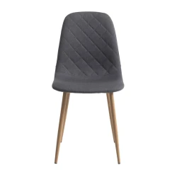 Стул JYSK Jonstrup, полиэстер, темно-серый, 44х87х53 см (3526_3600266), 4 шт Стул JYSK Jonstrup, полиэстер, темно-серый, 44х87х53 см (3526_3600266), 4 шт