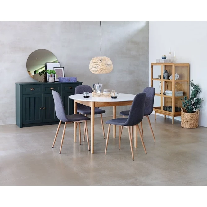 Стул JYSK Jonstrup, полиэстер, темно-серый, 44х87х53 см (3526_3600266), 4 шт Стул JYSK Jonstrup, полиэстер, темно-серый, 44х87х53 см (3526_3600266), 4 шт