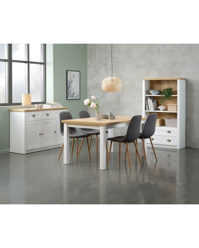 Stul JYSK Jonstrup, polyester, tünd-boz, 44х87х53 sm (3526_3600266), 4 əd